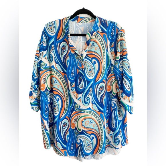 Psychedelic 70’s Blouse - Picture 1 of 3